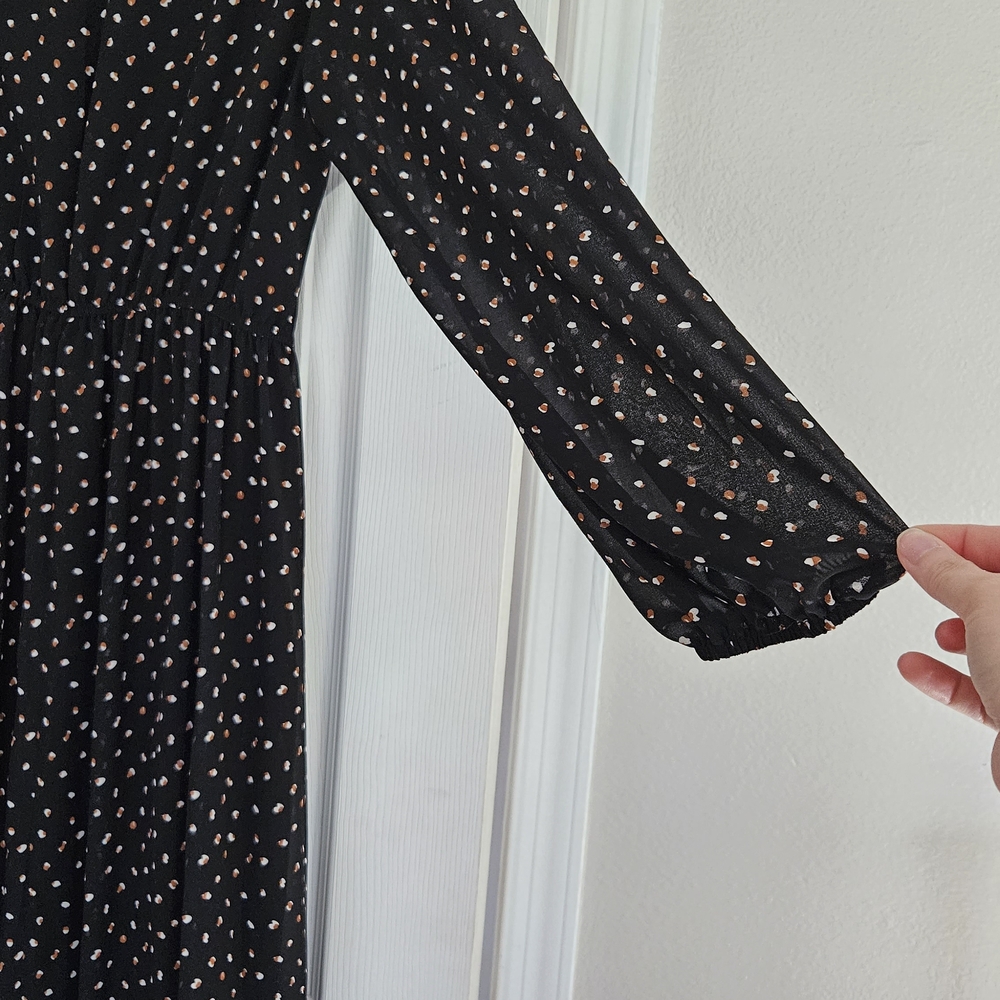 RusttyDustty - Black Floral Women's Dress - Picture 4 of 4